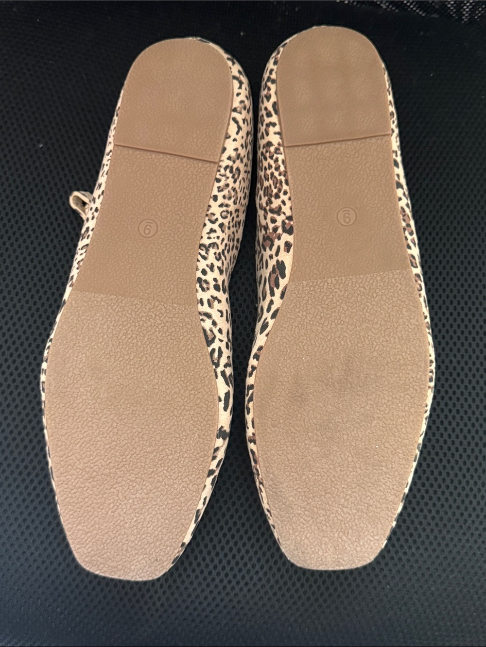 Journee Collection Leopard Print Mary Jane Flats - Beige/Black - Picture 4 of 4